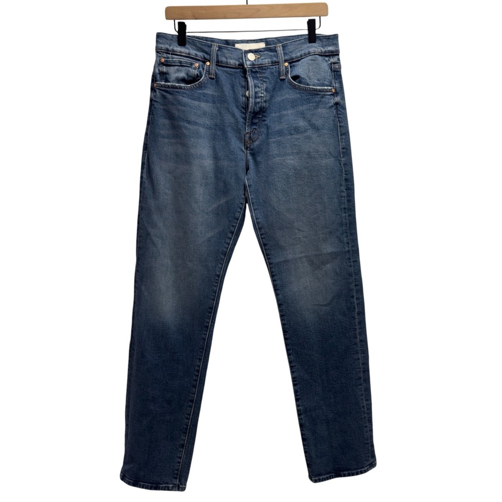 Mother Superior Women's 31x31 Hiker Skimp Button Fly Dream Team High Rise Jeans